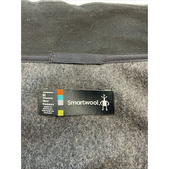 SmartWool Anchor Line‎ Full Zip Jacket Coat Gray Wool Blend Pockets Mens M - Picture 5 of 10